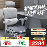 Ergonor保友金豪b雄鹰 人体工学椅 电脑椅 电竞椅办公椅子可躺老板椅 【金豪b雄鹰】银白(云感科技座垫)+躺舒宝