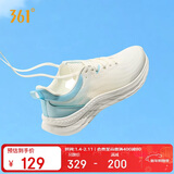 361°运动鞋男鞋飞羽网面透气休闲轻便厚底慢跑步鞋子男672322231-8