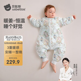 贝肽斯婴儿睡袋暖姜恒温儿童分腿睡袋婴幼儿防踢被睡衣秋冬中厚 弗里德L