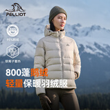 伯希和（Pelliot）[经典2.0]800蓬鹅绒羽绒服女户外保暖夹克男防风外套124408282白S