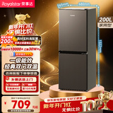荣事达（Royalstar）200升小冰箱小型家用出租房办公室宿舍双开门两门双门二门电冰箱节能省电低音钛深灰R200