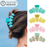 TELETIES美国进口高级感抓夹发夹后脑勺盘发夹子新年礼物 异域松石