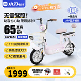 小刀2025新新国标48V20Ah铅酸电动自行车踏板简易电自通用轻便电瓶车【无需驾照】 椰椰紫/芋泥紫-蓝牙解锁