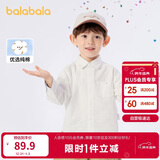巴拉巴拉童装男童长袖衬衫儿童上衣2025新春装学院风百搭209125102101