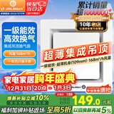 金羚（JINLING）排气扇换气扇厨房卫生间集成吊顶大功率排风 BPT10-23-2G