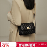 金狐狸（FOXER）牛皮女士包包女包大容量斜挎包女单肩包链条包元旦礼物送女生女友