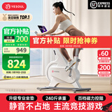 野小兽自发电动感单车家用智能调阻室内自行车静音减肥瘦身锻炼健身器材 【智联游戏M1P】|速燃环|7.5KG飞轮组