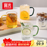 富光玻璃杯水杯子茶杯具凉水杯牛奶啤酒果汁杯子耐高温马克杯家居馆