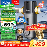 海尔（Haier）25年新款前置过滤器前十名12T大通量 家用净水器40微米自动清洗反冲洗防爆盾网自来水管入户过滤器 【双盾自清洁前置】星蕴银 S17
