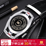 马莎兰缇(MashaLanti)男士皮带鳄鱼纹头层牛皮腰带自动扣裤带父亲节生日礼物实用送爸爸男朋友老公