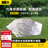 探险者（TAN XIAN ZHE）防潮垫户外帐篷垫子防水布铝箔野餐垫子地铺垫沙滩垫多人加宽 六角250x250