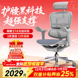 Ergonor保友金豪b雄鹰 人体工学椅 电脑椅 电竞椅办公椅子可躺老板椅 【金豪b雄鹰】银白(云感科技座垫)
