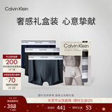 Calvin Klein内衣【新年礼物】男士本命年新年红三条装ck低腰棉质防夹臀内裤男 NP2765ORSS-藏青/太空黑/碳灰 3条 M