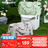 汉客可折叠旅行包大容量女行李包男手提包39升冷杉绿可扩展登机收纳袋