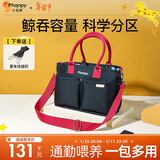 小雅象妈咪包大容量单肩斜跨手提妈妈包婴儿外出轻便母婴包（奕秋）
