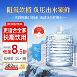 5100西藏冰川矿泉水12L 整箱装 天然纯净大软桶装弱碱低氘饮用矿泉水