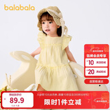 巴拉巴拉宝宝连衣裙婴儿裙子儿童公主裙女童夏装2025甜美时尚208225111005