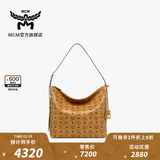 MCM[2件折上8折]官旗AREN大号HOBO斜挎包单肩包流浪包旅行通勤包礼物 干邑色