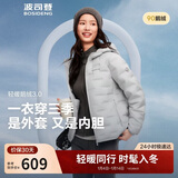 波司登25年鹅绒羽绒服女士秋冬轻薄连帽宽松短款休闲百搭保暖外套