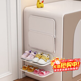 安尔雅鞋架挂式迷你窄小简易壁挂宝宝鞋子收纳童鞋 折叠鞋架2个装