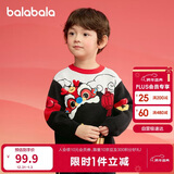 巴拉巴拉童装儿童毛衣男童女童秋冬2025小童套头针织衫拜年服208125103204