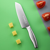 十八子作三德刀家用菜刀不锈钢刀具切菜切肉水果刀多用刀H307