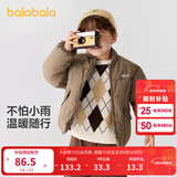 巴拉巴拉童装儿童棉服男童女童外套冬装棉衣绣花宝宝衣服 咖啡A51212 110