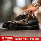 马登德比鞋男款厚底增高黑色大头皮鞋男通勤百搭cleanfit休闲工装鞋子 星耀黑 【正码正拍&4cm增高/磨砂珠光感/男士皮鞋】 44 男码