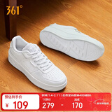 361°运动男鞋秋冬季学生复古厚底增高小白休闲板鞋子男672426615-1