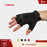崔克（TREK）Solstice 轻薄透气吸汗缓震自行车半指骑行手套 黑色 XS (手围：18-19CM)