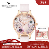 OLIVIA BURTON 粉晶少女简约款手表樱花女表送女友礼物腕表情人节礼物 OB16SP14
