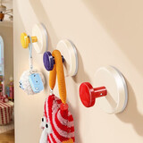 八海鸟多巴胺吸盘挂钩4个浴室门后挂衣架卫生间厨房强力承重无痕粘贴