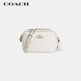 蔻驰（COACH）【品牌直供】女士JAMIE小号单肩斜挎包相机包粉笔白CY752礼物