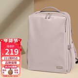 高尔夫（GOLF）双肩包女15.6英寸笔记本电脑包旅行背包书包商务出差行李包皮粉色