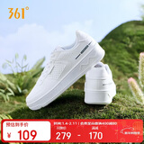 361°运动男鞋春夏季学生复古厚底增高小白休闲板鞋子男672426611-1