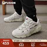 斐乐（FILA） FUSION男鞋篮球鞋舒适轻便复古运动鞋面包鞋休闲鞋 燕麦色-OM 42