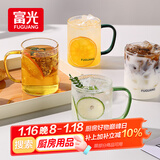 富光玻璃杯水杯子茶杯具凉水杯牛奶啤酒果汁杯子耐高温马克杯家居馆