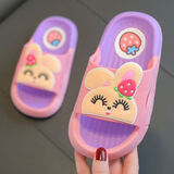 妙翡2023新款儿童拖鞋夏女童可爱时尚防滑软底居家室内亲子兔子凉拖鞋 升级款兔子双色【 紫色】 32 -33码鞋内长20CM
