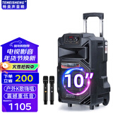 特美声 特美声SL15-31广场舞户外移动大功率演出活动拓展主持15寸大音量音响k歌唱歌便携式蓝牙蓝牙音箱 10寸标配+2支无线话筒+大礼包