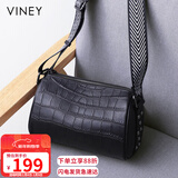 viney牛皮包包女包斜挎枕头包妈妈包中年单肩包生日新年礼物送女生女友