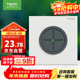 施耐德电气穿线面板 空白面板带出线孔 86型暗装引线面板 境尚系列 纯境白