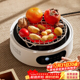 忆壶茶（YIHUTEA）围炉煮茶烤网圆形炭火烤网架不锈钢烤网电陶炉方格网圆形烤盘 1300W电陶炉+15cm带角烤网