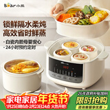 小熊（Bear）电炖盅隔水炖汤盅电炖锅燕窝炖盅煲汤炖汤陶瓷全自动家用3-4人炖蒸煮一体多功能锅4.1L DDZ-J25H5