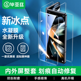 毕亚兹【纳米全屏】适用三星Z Fold5水凝膜 三星W24手机软贴膜【内外膜一套】高清非钢化全胶保护 JM774
