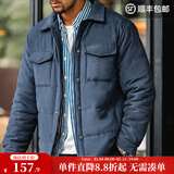 马登工装 美式休闲双面桃皮绒棉衣亲肤保暖棉服加厚棉袄短外套男秋冬 藏蓝色 M （偏小，建议拍大一码）