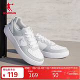 乔丹女鞋板鞋皮面运动鞋革面休闲潮流空军一号厚底增高小白鞋本命年