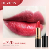 露华浓丽采保湿滋润唇膏女士哑光黑管口红4.2g不掉色美妆化妆品女彩妆 720#寒冰火焰（奶油质地）