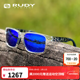 RUDY PROJECT璐迪跑步眼镜越野徒步太阳镜马拉松防晒墨镜沈乌贼同款SPINAIR 57 光泽透明架/镀膜蓝（送镜盒）