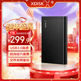 小盘(XDISK)1TB USB3.0金属移动硬盘X系列2.5英寸高雅黑 超薄高速便携时尚款文件数据备份存储稳定耐用