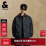 杰克·琼斯（JACK&JONES） 男生2025年冬季款羽绒服翻领衣身钢印日常外套通勤上衣225323008